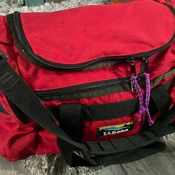 Vintage LLBean duffel canvas duffel bag - Picture 3 of 13